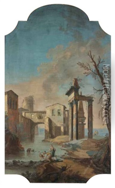 Architettura Oil Painting - Pietro Paltronieri