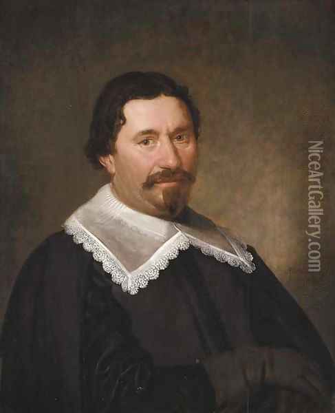 Portrait of a gentleman Oil Painting - Jacob Gerritsz. Cuyp