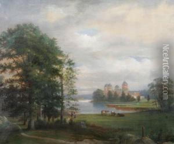 Gripsholms Slott Oil Painting - Ernfried Wahlquist