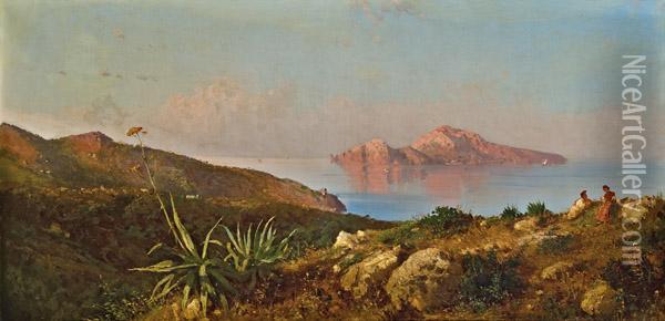 Ansicht Von Capri Oil Painting - Franz Richard Unterberger
