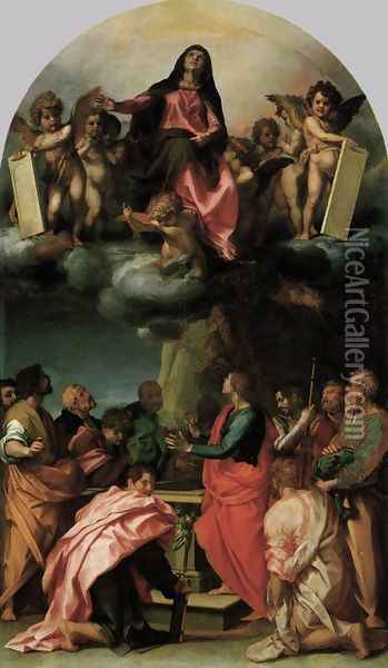 Assumption of the Virgin 1529 Oil Painting - Andrea Del Sarto
