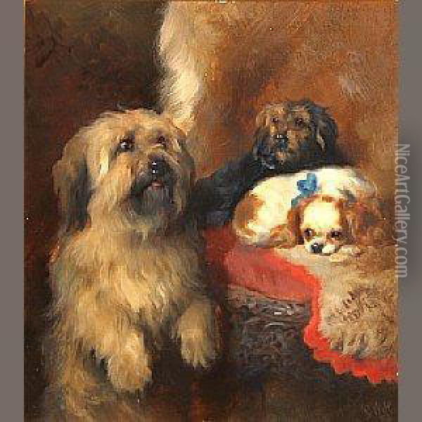 Three Musketeers Oil Painting - George W. Horlor