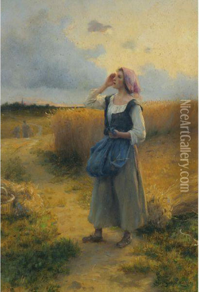 The Gleaner Oil Painting - Georges Laugee