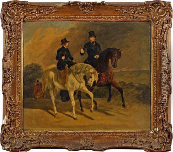 Queen And Prince Consort Oil Painting - Landseer, Sir Edwin