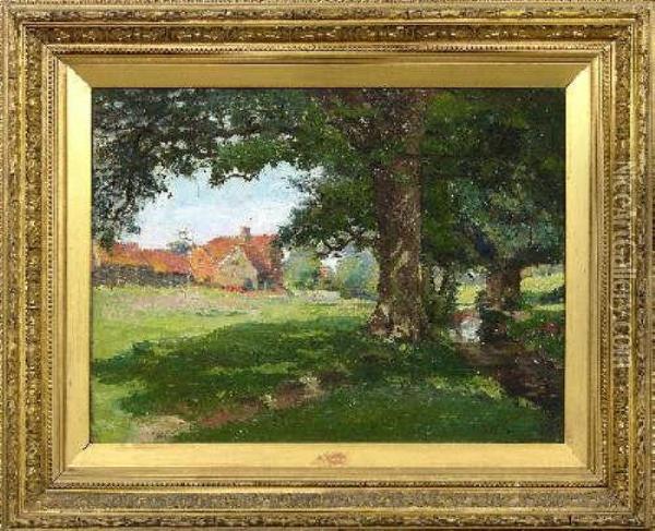 Dusseldorfer Impressionist Hier Oil Painting - Carl, Jutz Jnr.