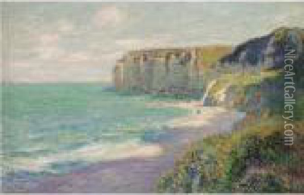 Les Falaises De Saint-jouin Oil Painting - Gustave Loiseau