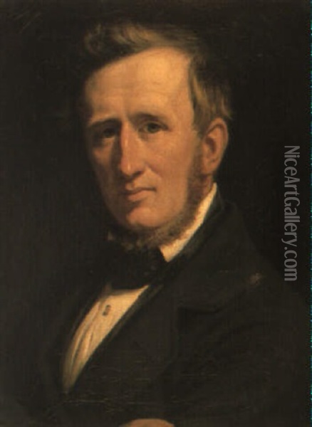 Portrat Af Etatsrad Edvard Collin Oil Painting - Wilhelm Nicolai Marstrand