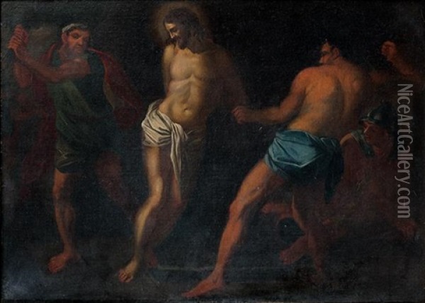 La Flagellation Oil Painting - Pietro Testa