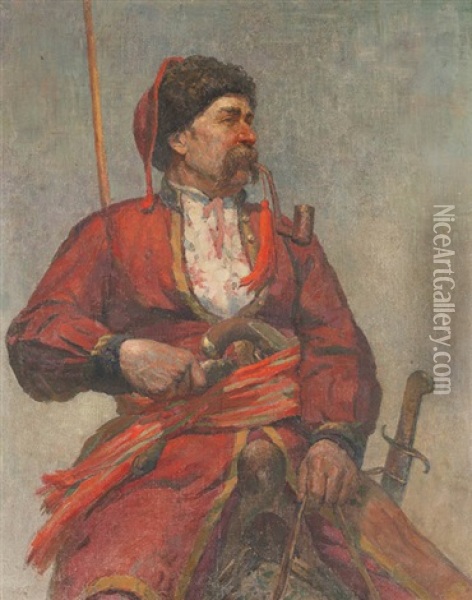 Kosakenportrat Oil Painting - Ilya Repin