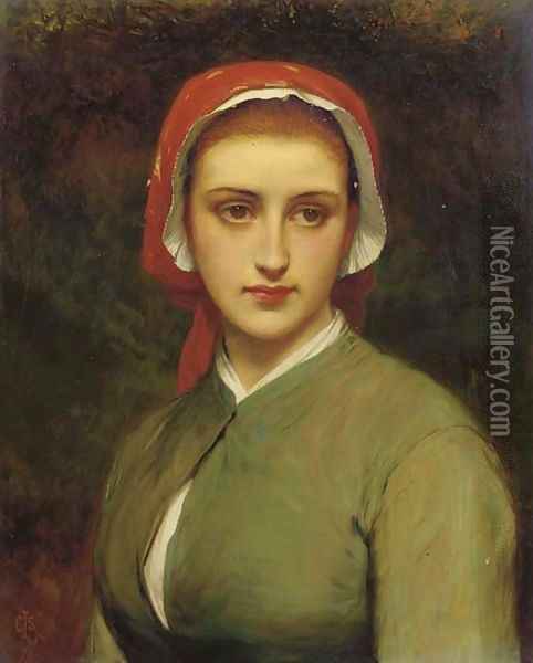 A young beauty 3 Oil Painting - Charles Sillem Lidderdale
