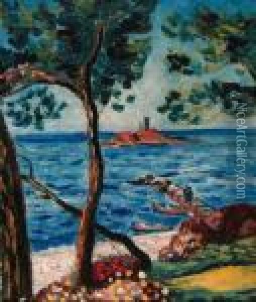 Vue Sur L'ile - La Jetee Oil Painting - Francis Picabia
