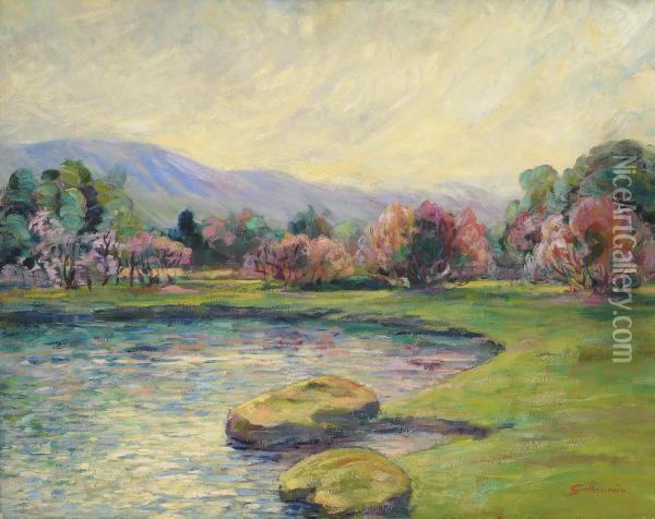 Paysage Oil Painting - Armand Guillaumin