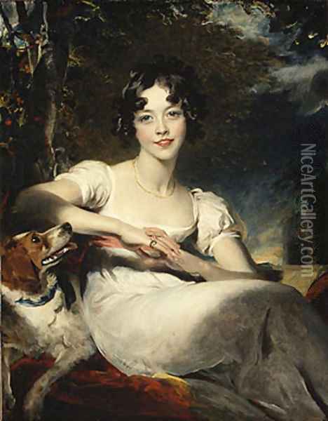 Lady Harriet Maria Conyngham Later Lady Somerville Oil Painting - Sir Thomas Lawrence