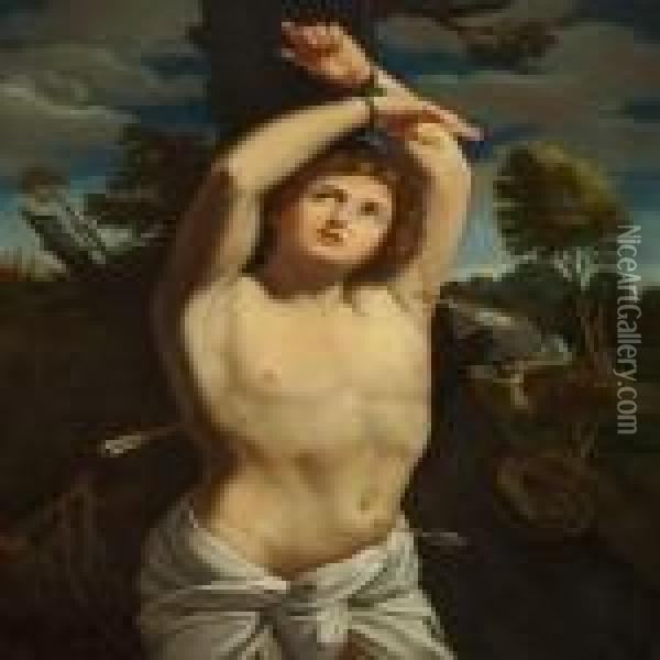 The Martyrdom Of Saint Sebastian Oil Painting - Guido Reni