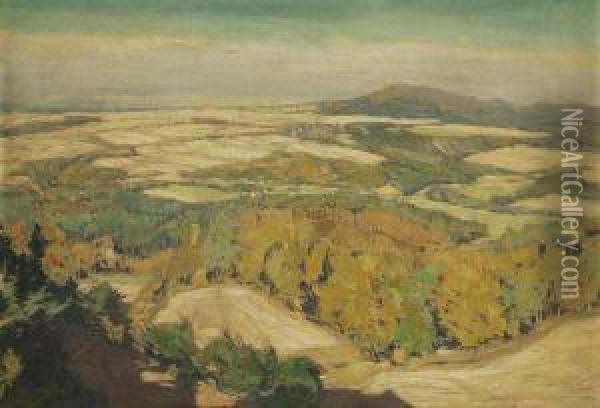 An Autumn Landscape Oil Painting - Alois Kalvoda