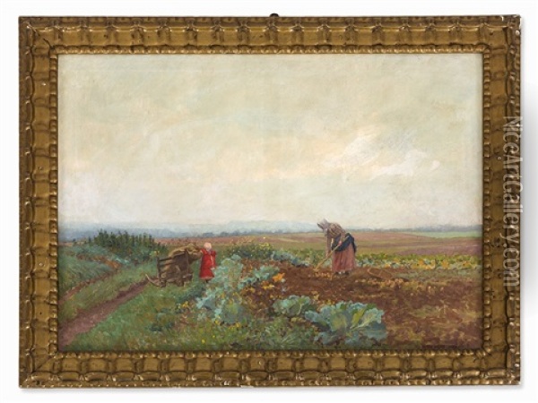 Harvest Oil Painting - Anton Hans Karlinsky