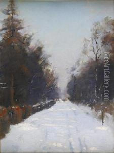 Winter Roslyn Oil Painting - Patrick William Adam