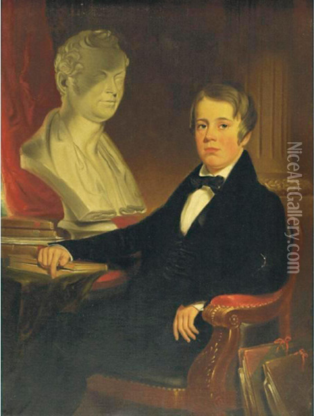 Portrait Of Frederic Horton Oil Painting - Charles Loring Elliott