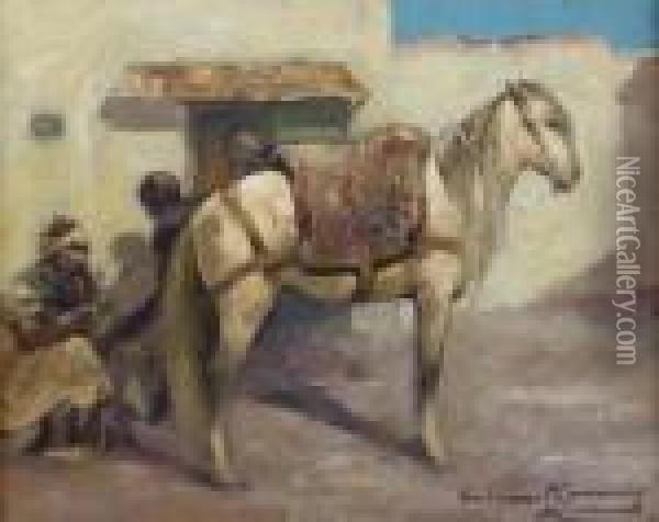 Shewing The Horse Oil Painting - William Kennedy