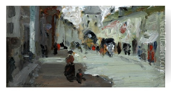 Street Scene Oil Painting - Robert Henri