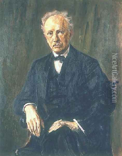 Portrait of Richard Strauss Oil Painting - Max Liebermann