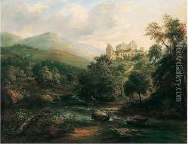 Castle Campbell Oil Painting - Arthur Perigal