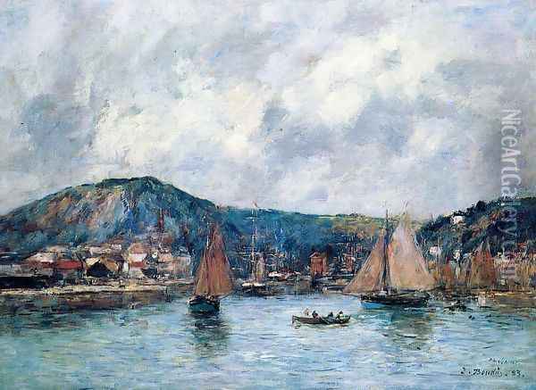 Cherbourg, 1883 Oil Painting - Eugene Boudin