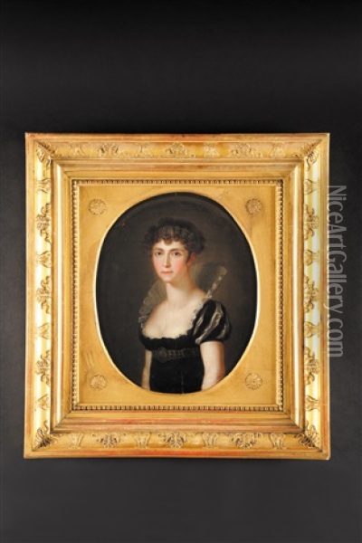 Portrait Stephanie De Beauharnais, Princesse De Bade Oil Painting - Conrad Geiger