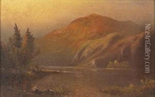 Sunset In The Whitemountains Oil Painting - Charles Henry Gifford