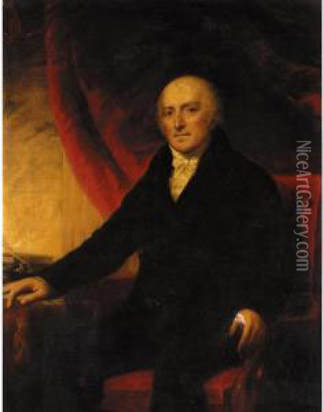 Portrait Of Hugh Mckeen, Of Lochanwoods, Dunfriesshire Oil Painting - Colvin Smith