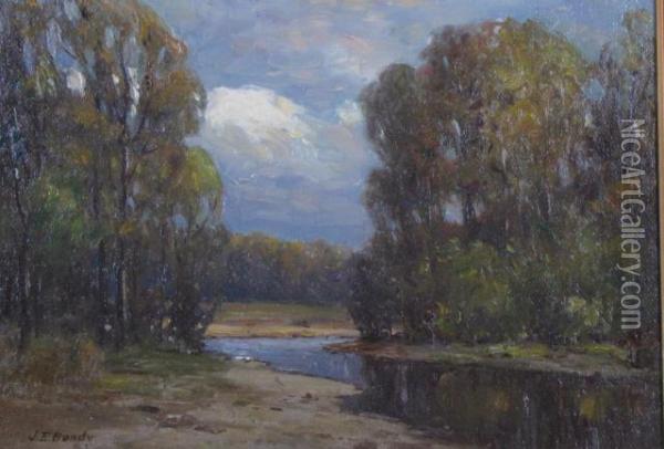 Early Autumn Creek Oil Painting - John Elwood Bundy