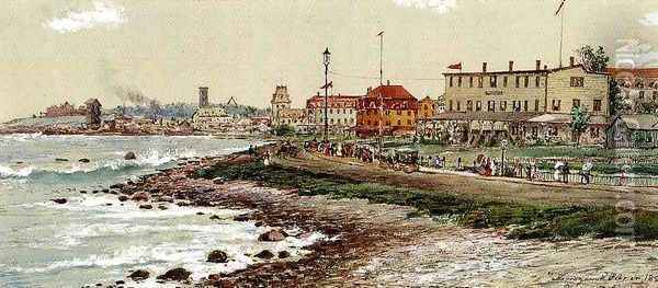 Narragansett Pier in 1888 Oil Painting - Edmund Darch Lewis
