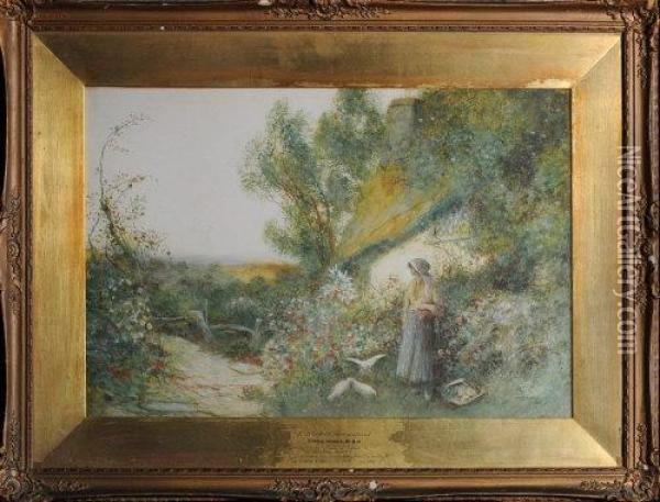 A Norfolk Holmstead Oil Painting - Fred Hines