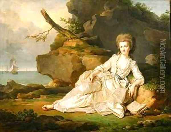 Louise Adelaide de Bourbon Penthievre Duchess of Chartres Oil Painting - Joseph Siffrein Duplessis