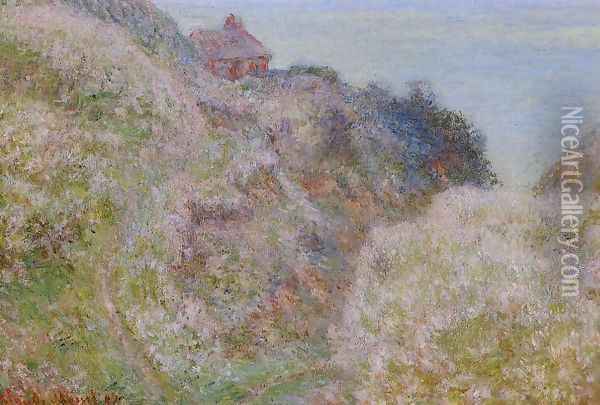 The Gorge du Petit Ailly, Verengeville, Grey Weather Oil Painting - Claude Oscar Monet
