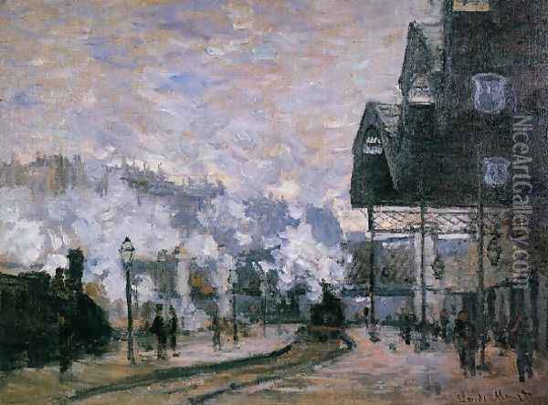 Saint Lazare Station The Western Region Goods Sheds Oil Painting - Claude Oscar Monet