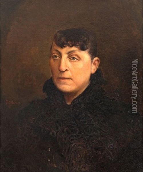 Portrait Of A Woman Oil Painting - Frans David Oerder