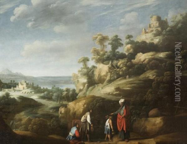 Abraham Preparant Le Sacrifice D'isaac Oil Painting - Nicolaes Cornelisz Moeyart