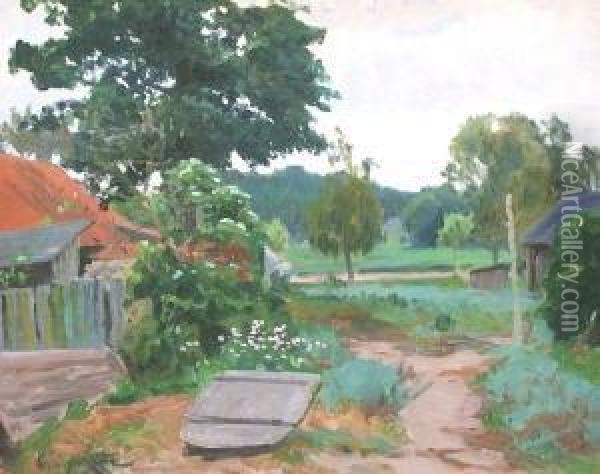 Landschaft In Ostpreusen Oil Painting - Wilhelm Eisenblatter