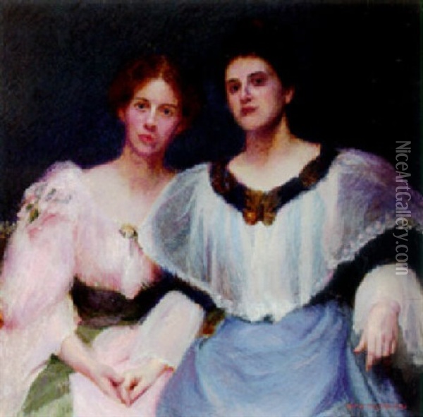 Together Oil Painting - William McGregor Paxton