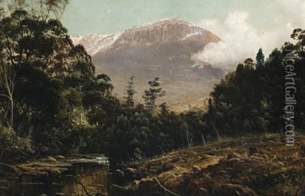 Mount Wellington, Hobart Oil Painting - Haughton Forrest