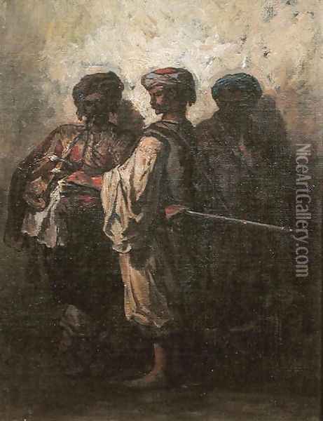 Bulgarian Soldiers Oil Painting - Theodore Valerio