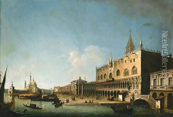 The Molo looking West with the Ducal Palace and the Piazzetta, Venice Oil Painting - William James Muller