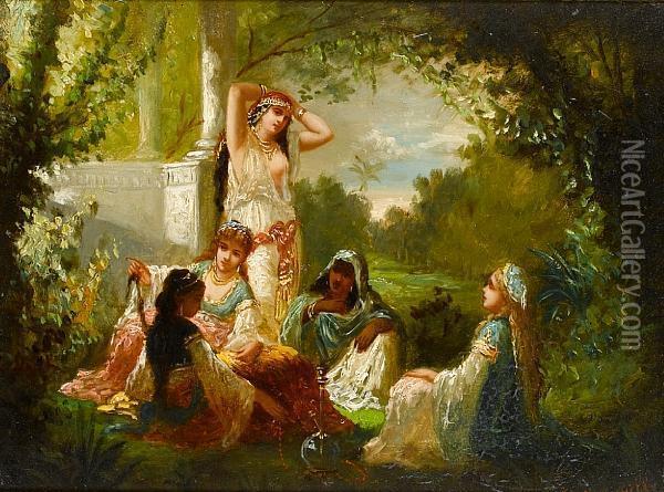 The Harem Oil Painting - Antoine Edmond Joinville