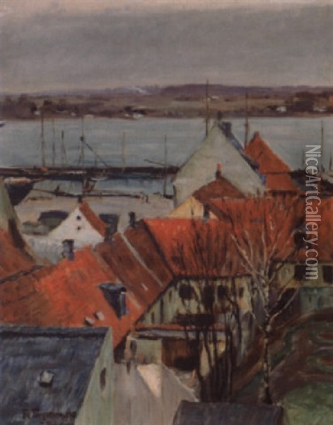 Nykoping Oil Painting - Thorvald Torgersen