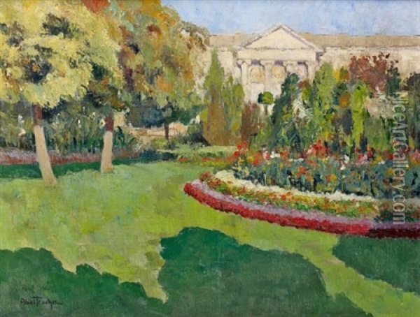 Le Jardin En Fleur Oil Painting - Louis Abel-Truchet