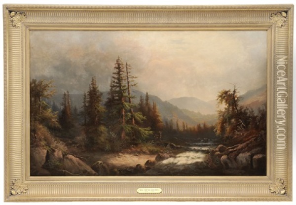 North Carolina Landscape Oil Painting - William Charles Anthony Frerichs