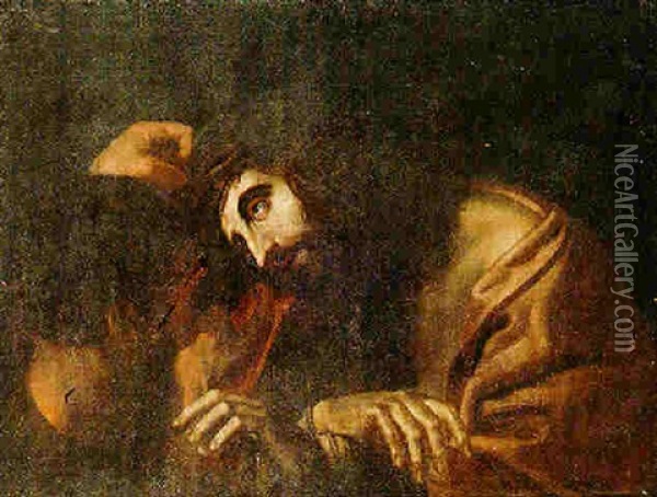 Christ Crowned With Thorns Oil Painting - Ludovico Carracci
