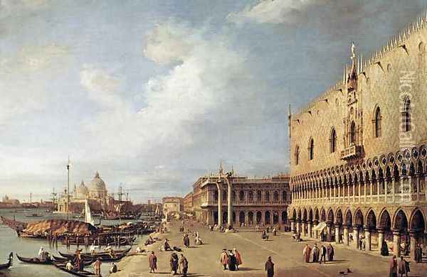 View of the Ducal Palace Oil Painting - (Giovanni Antonio Canal) Canaletto