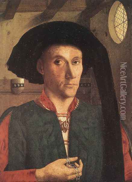 Portrait of Edward Grimston 1446 Oil Painting - Petrus Christus